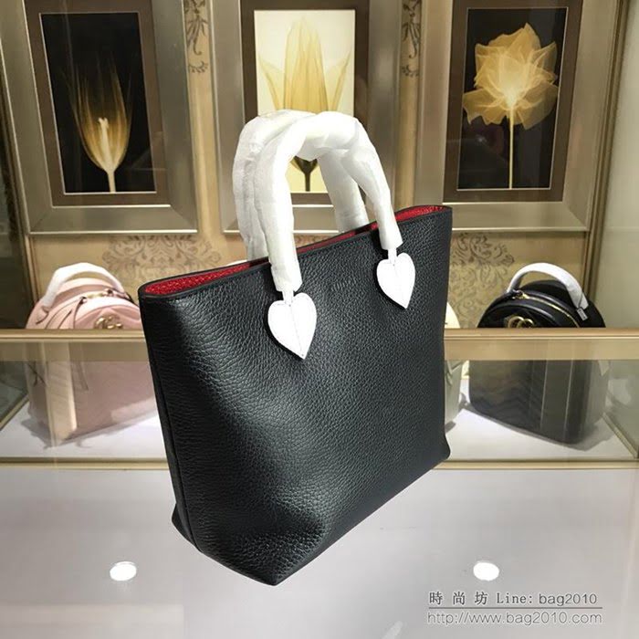 GUCCI古馳女包 2019新款 專櫃品質 457195 進口牛皮 女士手提包 GUCCI購物包 黑色  ydgq3462